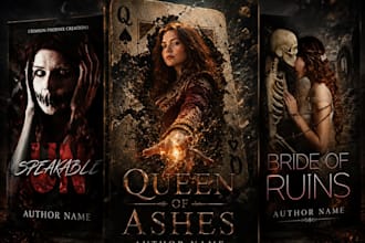 design thriller book cover, mystery book cover, suspense book cover for KDP