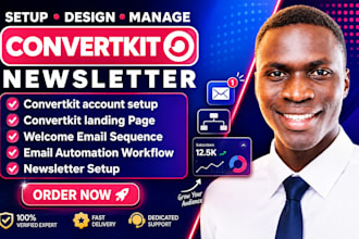 setup convertkit newsletter kit landing page kit newsletter automation