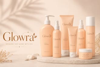 custom packaging design for skincare brand with 3d mockup