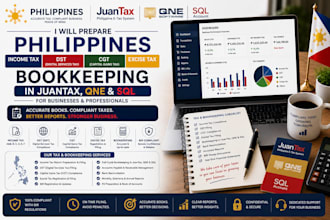 prepare philippines income tax dst cgt excise tax bookkeeping in juantax qne sql