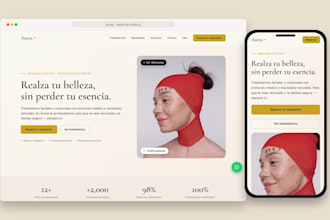 design a medical landing page for your clinic that books appointments