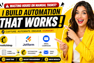 build mailchimp jotform automation email campaign workflow
