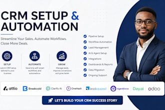 setup attio CRM breakcold clarify ai onehash leadsquared agentforce day ai odoo
