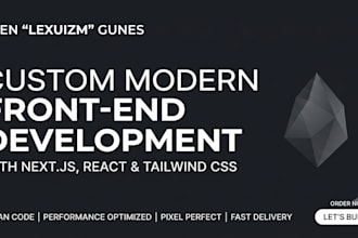 build a responsive front end website in next js