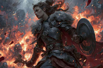 digital illustrate splash art, illustration, game art