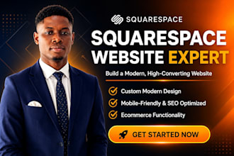 develop squarespace website, design or redesign squarespace website development