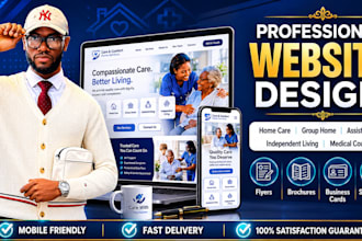 design website for group home, sober living, assisted living, independent living