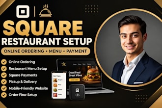 setup square restaurant website with online ordering menu setup square payment
