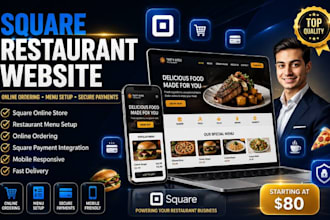 build square restaurant website with online ordering menu setup square payment