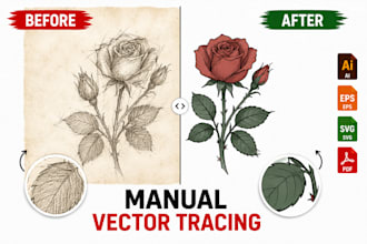 vector trace your blurry logo to clean ai, eps, svg