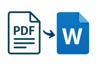 do PDF to word, data entry and urdu english typing