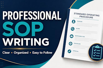 create a professional sop and process document