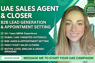 be uae b2b lead generation sales closer appointment setter and sales agent