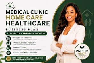 write medical clinic home care business plan startup loan with financial model