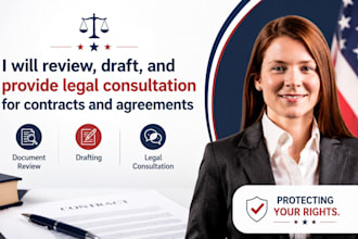 review draft and provide legal consultation for contracts and agreements