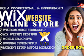 wix ecommerce store, build wix online store, wix website redesign as wix expert