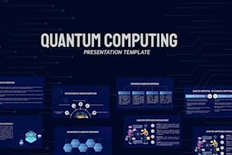 quantum computing presentation, quantum startup pitch deck, quantum powerpoint