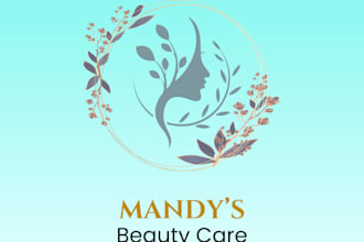 design minimalist luxury beauty skincare and organic logo