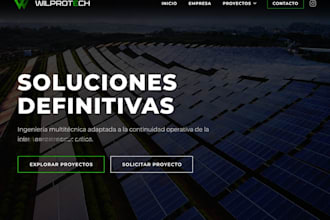 develop a premium corporate website or landing page