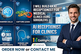 build ai receptionist for medical and healthcare clinics