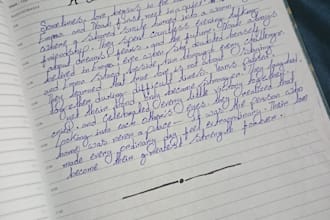 write beautiful handwritten notes in english and bengali