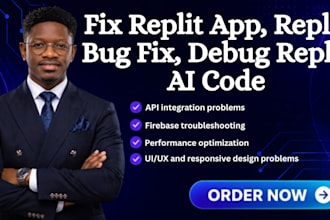 fix replit app, replit bug fix, debug replit ai code,   bolt v0, vibe coding
