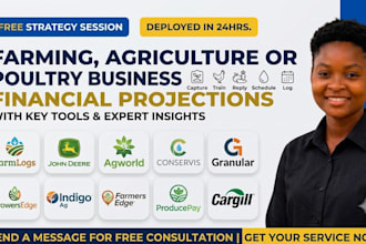 write a farming agriculture or poultry business plan financial projections
