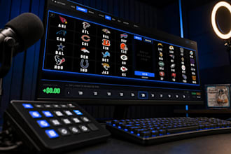 design a custom live  scoreboard for your whatnot breaks