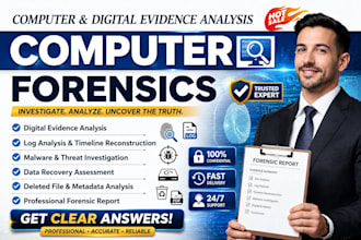 do computer forensic investigation, digital forensic analysis and forensic repor