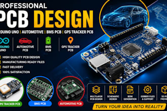 design pcb, arduino uno, automotive, bms and gps vehicle tracker pcb