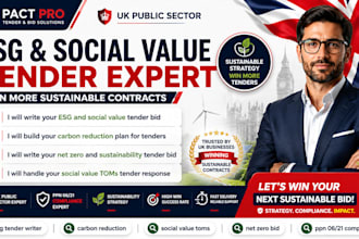 write your net zero, sustainability tender bid social value toms tender response