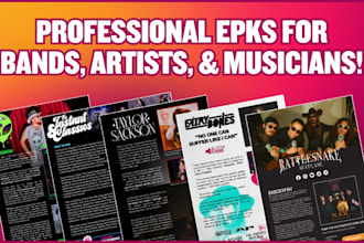 design a professional electronic press kit epk for musicians