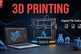 create high quality 3d models for 3d printing stl, 3mf