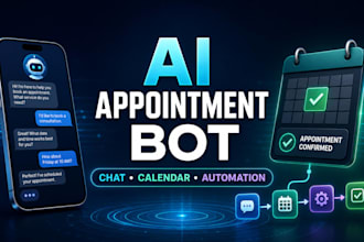 build an ai appointment booking chatbot with whatsapp and calendar