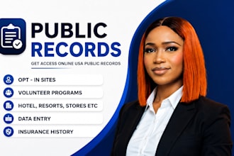 do public records for you and extract data from records data