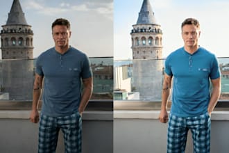 do image retouching, smooth skin, remove blemishes, and enhance facial features