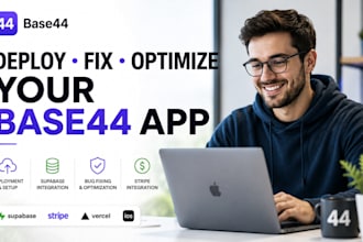 deploy base44 expert migrate supabase convert base44 to ios app fix base44 bug