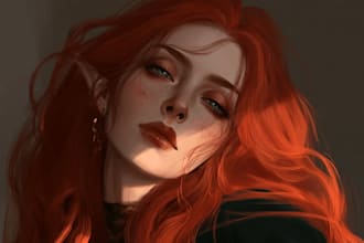 original character for books and character concept art