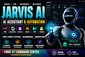 custom jarvis ai agent, shopify, jarvis ai assistant, n8n automation, claude mcp