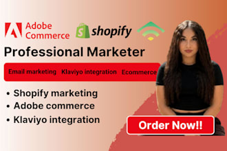 integrate adobe commerce email marketing klaviyo shopify ecommerce automation