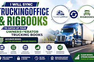 sync truckingoffice and rigbooks to catch up your owner operator trucking books