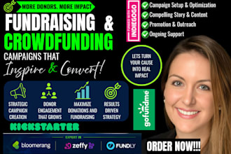 create and promote fundraising crowdfunding campaign on bloomerang zeffy fundly