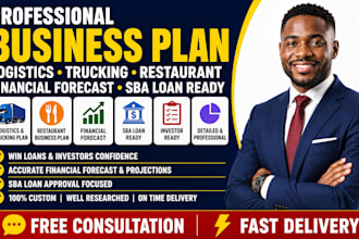 create logistics trucking transportation business plan financial forecast