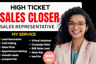 sales closer sales representative b2b sales rep cold calling appointment setting