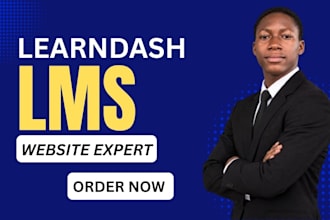 design a professional course website with learndash