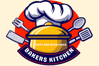 design a modern, minimalist, and professional bakery logo