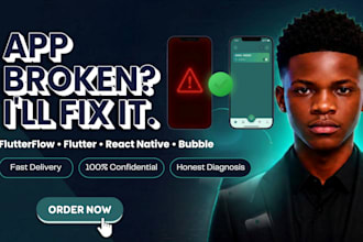 fix bugs and errors in your flutterflow, flutter or react native app