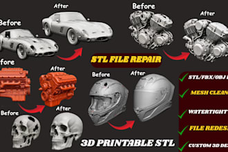 stl file repair fix stl modify cleanup stl convert stl to 3mf for 3d printing