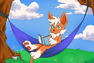 draw your furry or anthro character in my style