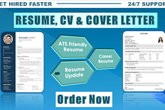 write, rewrite, and format your ats resume, CV, and cover letter